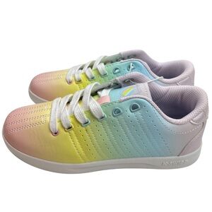K-Swiss Girls Classic VN Pastel Rainbow Sneakers Shoes Youth Size 2